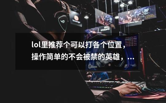 lol里推荐个可以打各个位置，操作简单的不会被禁的英雄，不要提莫-第1张-游戏信息-龙启网
