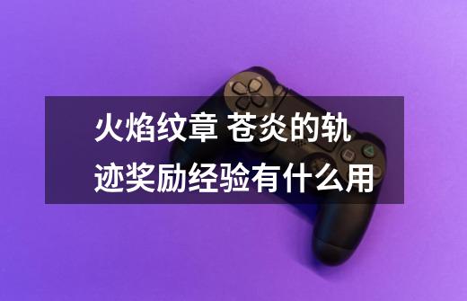 火焰纹章 苍炎的轨迹奖励经验有什么用-第1张-游戏信息-龙启网