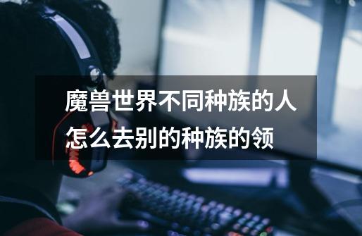 魔兽世界不同种族的人怎么去别的种族的领-第1张-游戏信息-龙启网