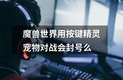 魔兽世界用按键精灵宠物对战会封号么-第1张-游戏信息-龙启网