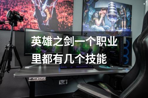 英雄之剑一个职业里都有几个技能-第1张-游戏信息-龙启网