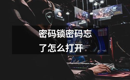 密码锁密码忘了怎么打开-第1张-游戏信息-龙启网