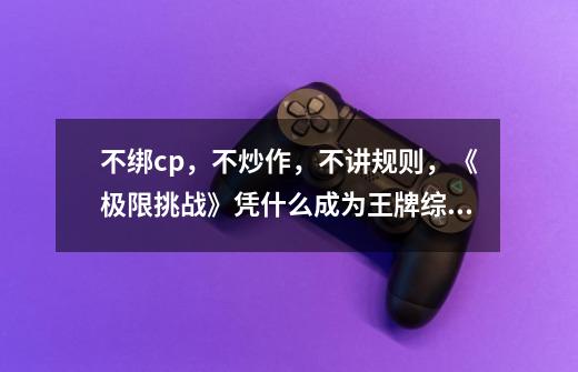 不绑cp,不炒作,不讲规则,《极限挑战》凭什么成为王牌综艺-第1张-游戏信息-龙启网