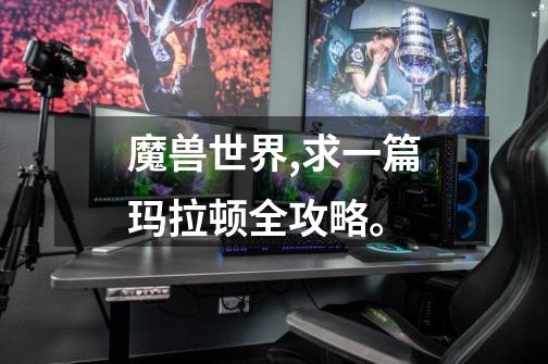 魔兽世界,求一篇玛拉顿全攻略。-第1张-游戏信息-龙启网