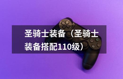 圣骑士装备(圣骑士装备搭配110级)-第1张-游戏信息-龙启网