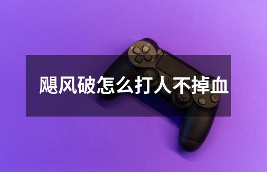飓风破怎么打人不掉血-第1张-游戏信息-龙启网