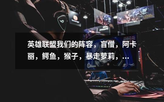 英雄联盟我们的阵容，盲僧，阿卡丽，鳄鱼，猴子，暴走萝莉，，，，， 对面亚索，锐雯，赏金，诺手，赵-第1张-游戏信息-龙启网