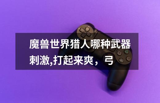 魔兽世界猎人哪种武器刺激,打起来爽，弓-第1张-游戏信息-龙启网