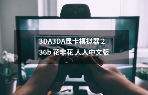 3DA3DA显卡模拟器 2.36b 花非花 人人中文版-第1张-游戏信息-龙启网