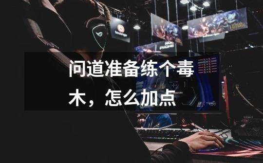 问道准备练个毒木，怎么加点-第1张-游戏信息-龙启网