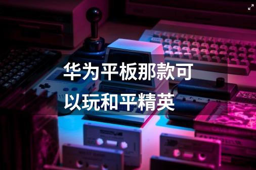 华为平板那款可以玩和平精英-第1张-游戏信息-龙启网