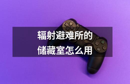 辐射避难所的储藏室怎么用-第1张-游戏信息-龙启网