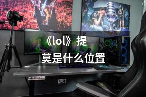 《lol》提莫是什么位置-第1张-游戏信息-龙启网