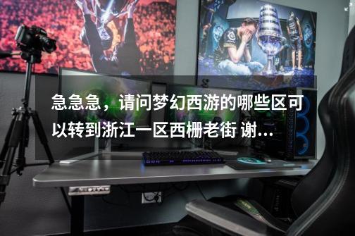 急急急,请问梦幻西游的哪些区可以转到浙江一区西栅老街 谢谢了-第1张-游戏信息-龙启网
