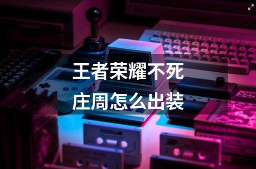 王者荣耀不死庄周怎么出装-第1张-游戏信息-龙启网