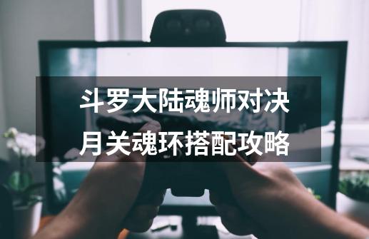 斗罗大陆魂师对决月关魂环搭配攻略-第1张-游戏信息-龙启网