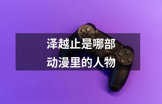 泽越止是哪部动漫里的人物-第1张-游戏信息-龙启网
