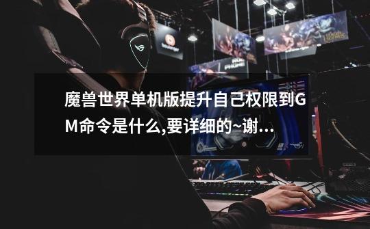 魔兽世界单机版提升自己权限到GM.命令是什么,要详细的~谢谢-第1张-游戏信息-龙启网