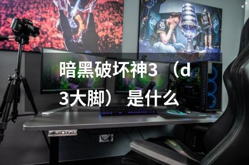 暗黑破坏神3 （d3大脚） 是什么-第1张-游戏信息-龙启网