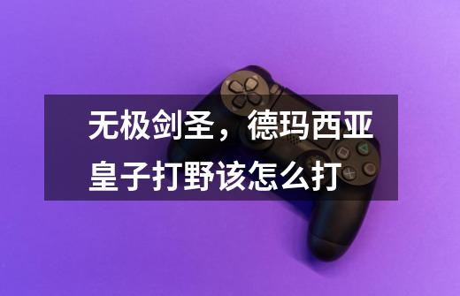 无极剑圣,德玛西亚皇子打野该怎么打-第1张-游戏信息-龙启网