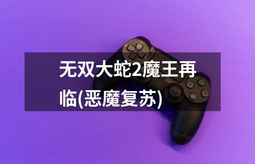 无双大蛇2魔王再临(恶魔复苏)-第1张-游戏信息-龙启网