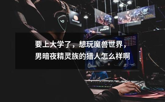 要上大学了,想玩魔兽世界,男暗夜精灵族的猎人怎么样啊-第1张-游戏信息-龙启网