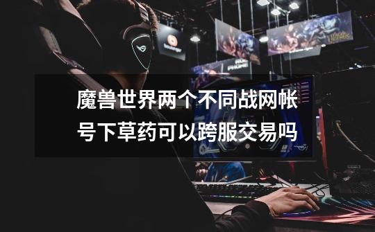 魔兽世界两个不同战网帐号下草药可以跨服交易吗-第1张-游戏信息-龙启网