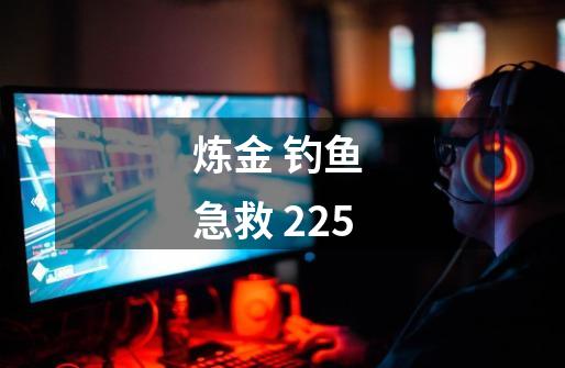 炼金 钓鱼 急救 225-第1张-游戏信息-龙启网