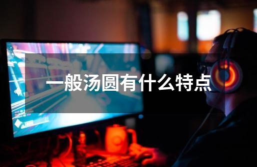 一般汤圆有什么特点-第1张-游戏信息-龙启网