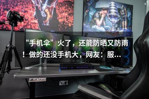 “手机伞”火了,还能防晒又防雨!做的还没手机大,网友:服了-第1张-游戏信息-龙启网