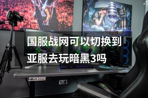 国服战网可以切换到亚服去玩暗黑3吗-第1张-游戏信息-龙启网