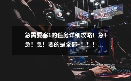 急需要塞1的任务详细攻略!急!急!急!要的是全部~!!!!!!!-第1张-游戏信息-龙启网