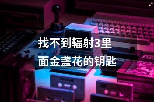 找不到辐射3里面金盏花的钥匙-第1张-游戏信息-龙启网