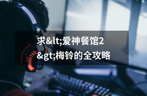 求<爱神餐馆2>梅铃的全攻略-第1张-游戏信息-龙启网