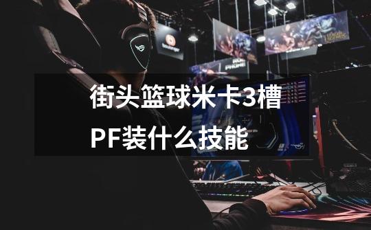 街头篮球米卡3槽PF装什么技能-第1张-游戏信息-龙启网