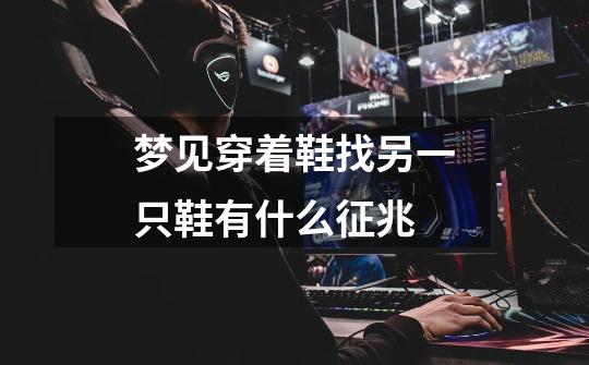 梦见穿着鞋找另一只鞋有什么征兆-第1张-游戏信息-龙启网