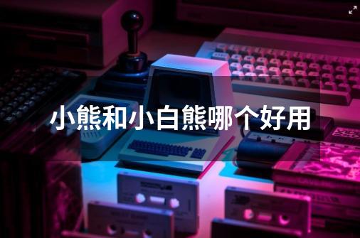 小熊和小白熊哪个好用-第1张-游戏信息-龙启网
