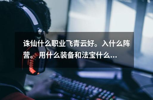 诛仙什么职业飞青云好。入什么阵营。 用什么装备和法宝什么的。-第1张-游戏信息-龙启网