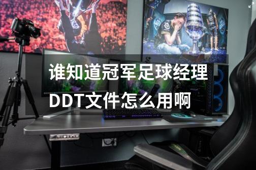 谁知道冠军足球经理DDT文件怎么用啊-第1张-游戏信息-龙启网