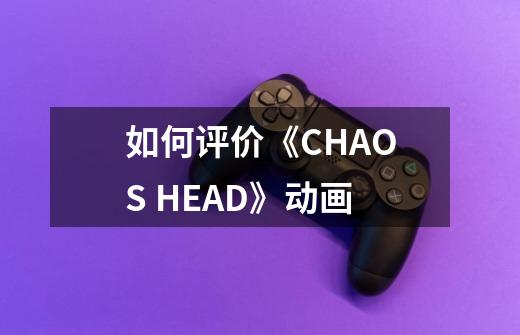 如何评价《CHAOS HEAD》动画-第1张-游戏信息-龙启网