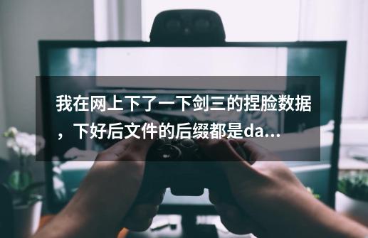 我在网上下了一下剑三的捏脸数据，下好后文件的后缀都是.dat的，是怎么回事-第1张-游戏信息-龙启网