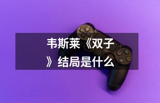 韦斯莱《双子》结局是什么-第1张-游戏信息-龙启网