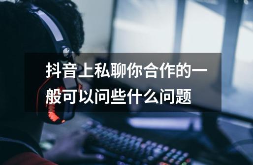 抖音上私聊你合作的一般可以问些什么问题-第1张-游戏信息-龙启网
