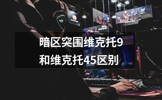 暗区突围维克托9和维克托45区别-第1张-游戏信息-龙启网
