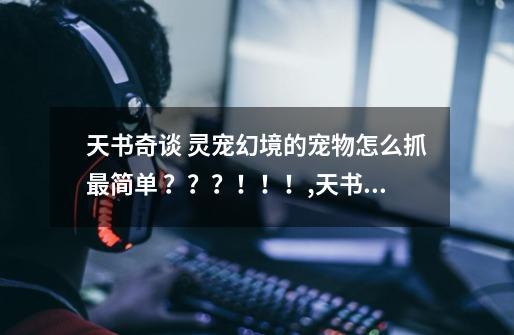 天书奇谈 灵宠幻境的宠物怎么抓最简单 ???!!!,天书奇谈宠物列表-第1张-游戏信息-龙启网