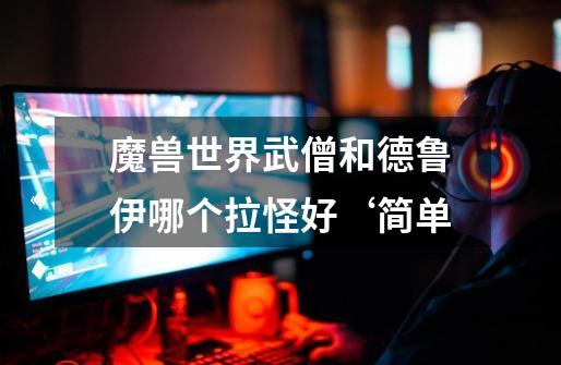 魔兽世界武僧和德鲁伊哪个拉怪好‘简单-第1张-游戏信息-龙启网