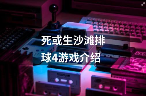 死或生沙滩排球4游戏介绍-第1张-游戏信息-龙启网
