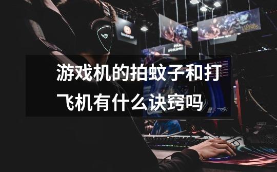 游戏机的拍蚊子和打飞机有什么诀窍吗-第1张-游戏信息-龙启网