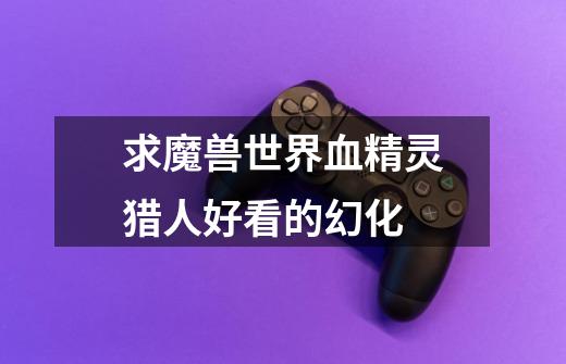 求魔兽世界血精灵猎人好看的幻化-第1张-游戏信息-龙启网