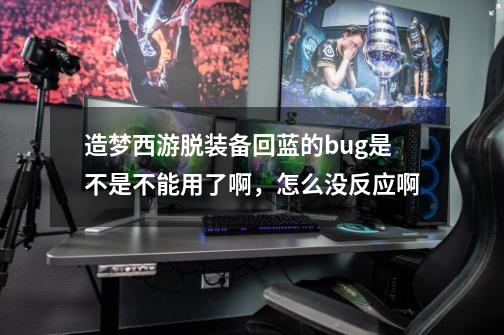 造梦西游脱装备回蓝的bug是不是不能用了啊，怎么没反应啊-第1张-游戏信息-龙启网